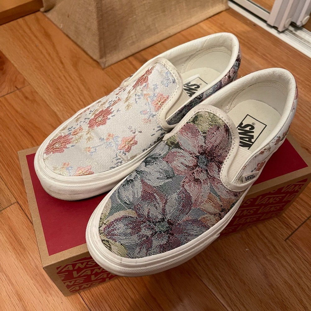 VANS Embroidered Slip Ons (Urban Outfitters)